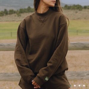 Daily Drills Chocolate Crew Neck Sweater